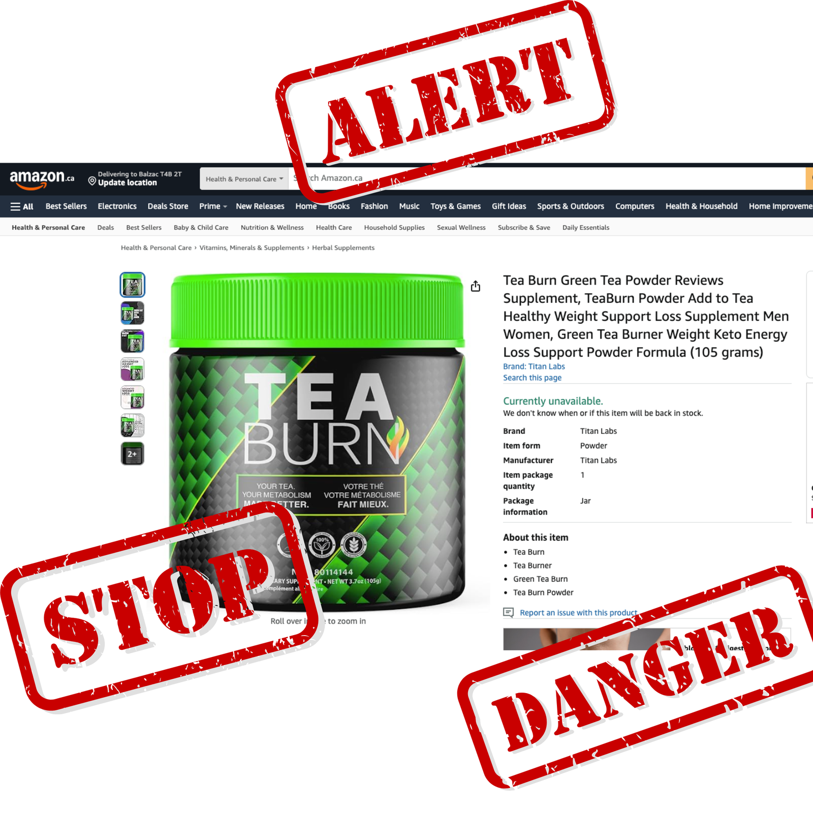 Tea Burn - SCAM